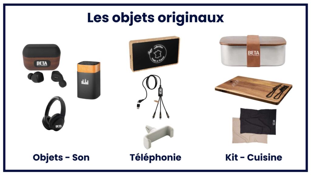 Cadeaux personnalisés :
Sélection objets - Les originaux