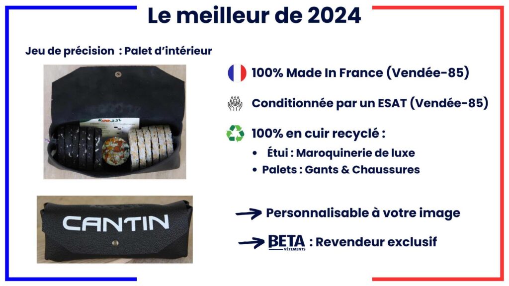 Cadeaux personnalisés :
Le meilleur de 2024 - Jeu de précision d'intérieur. 100% made in France & en cuir recyclé.