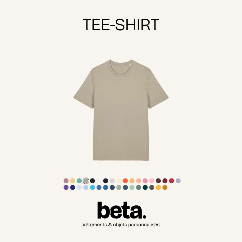 Le tee-shirt est un incontournable des vêtements et objets personnalisés pour votre séminaire. Il existe une grande sélection de couleurs.