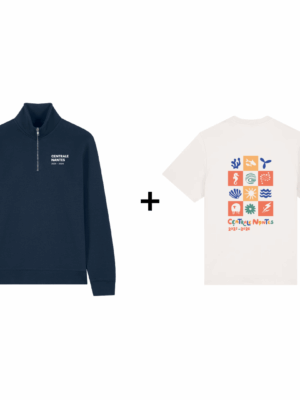 Pack sweat col zip + t-shirt