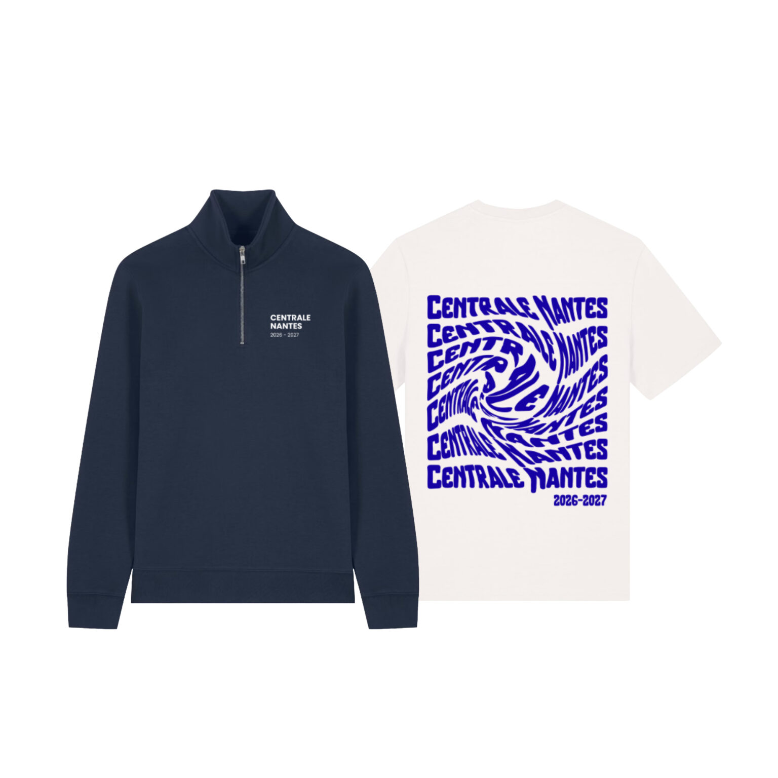 Pack sweat col zip + t-shirt