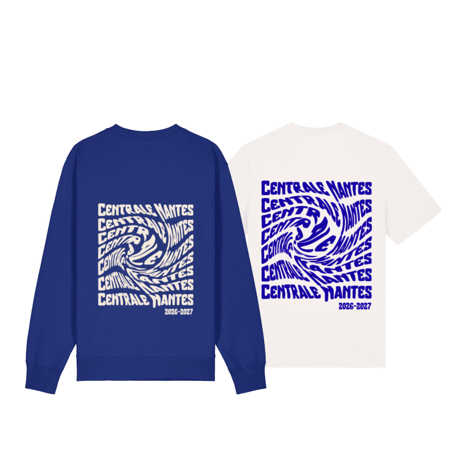 Sweat col rond + T-shirt