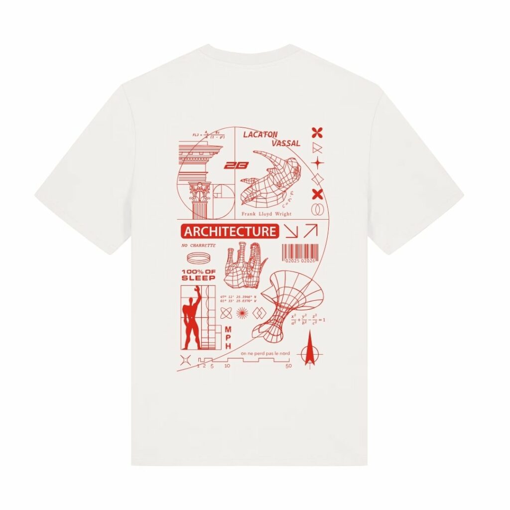 T-shirt ENSA - Logo 2 - Blanc - Arrière