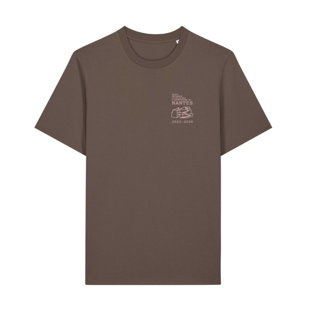 T-shirt ENSA - Logo 2 - Marron - Avant