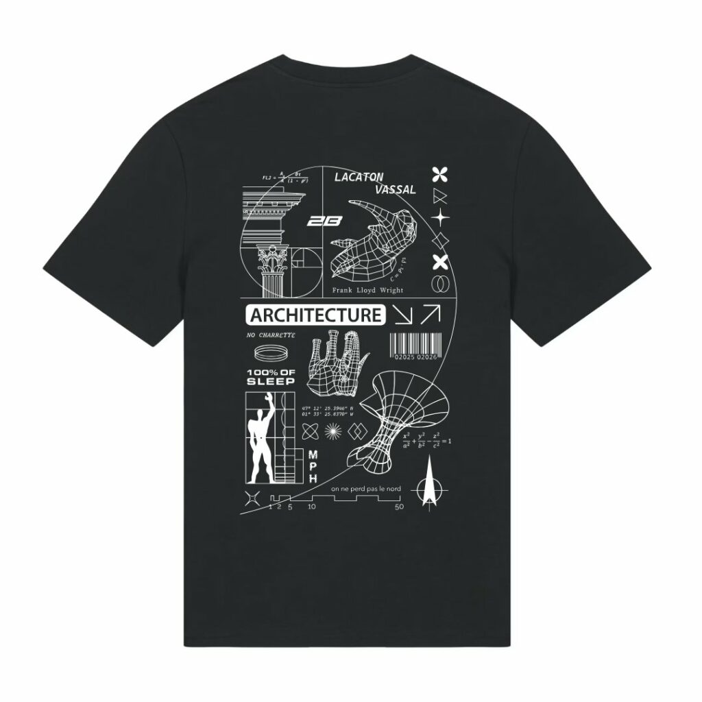 T-shirt ENSA - Logo 2 - Noir - Arrière